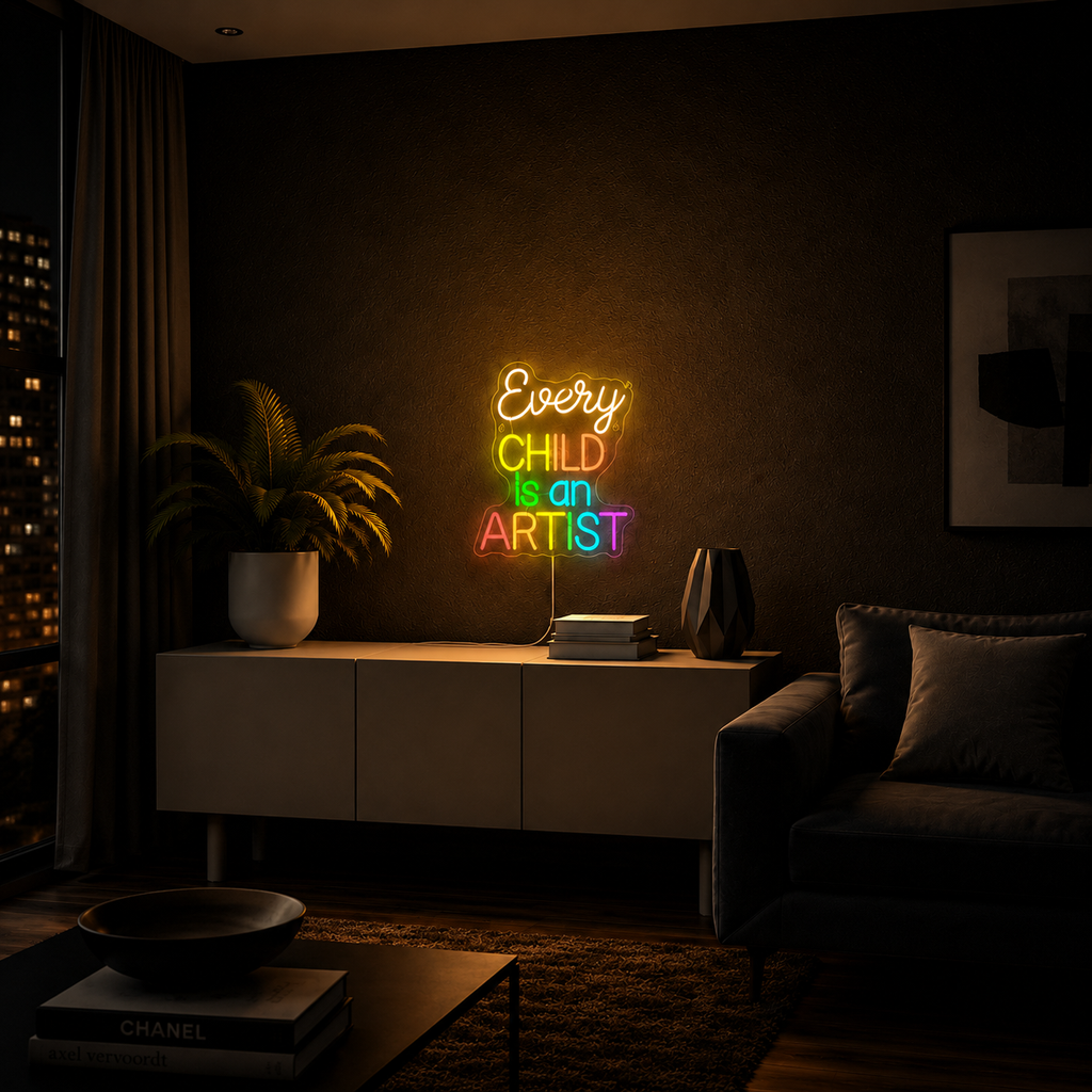 Every Child Is An Artist - Neon LED
