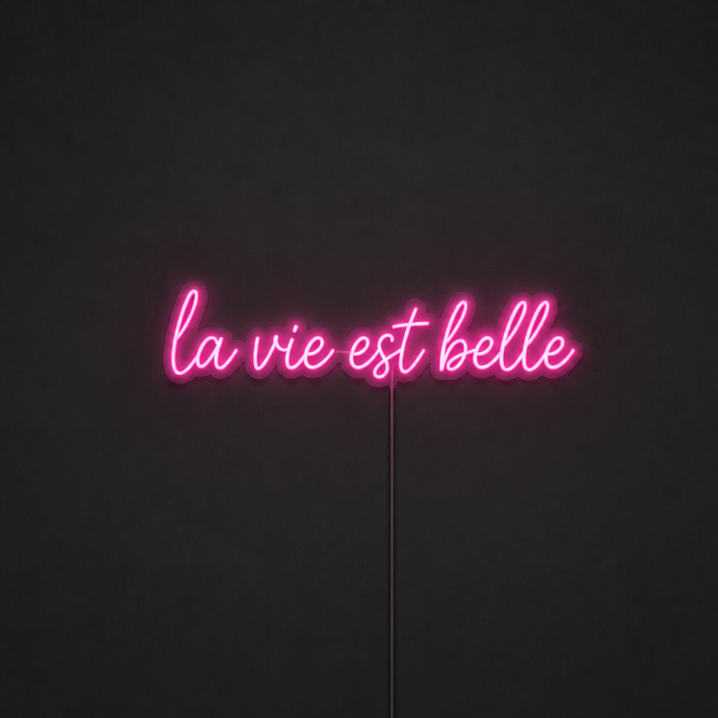 La Vie Est Belle - Neon LED