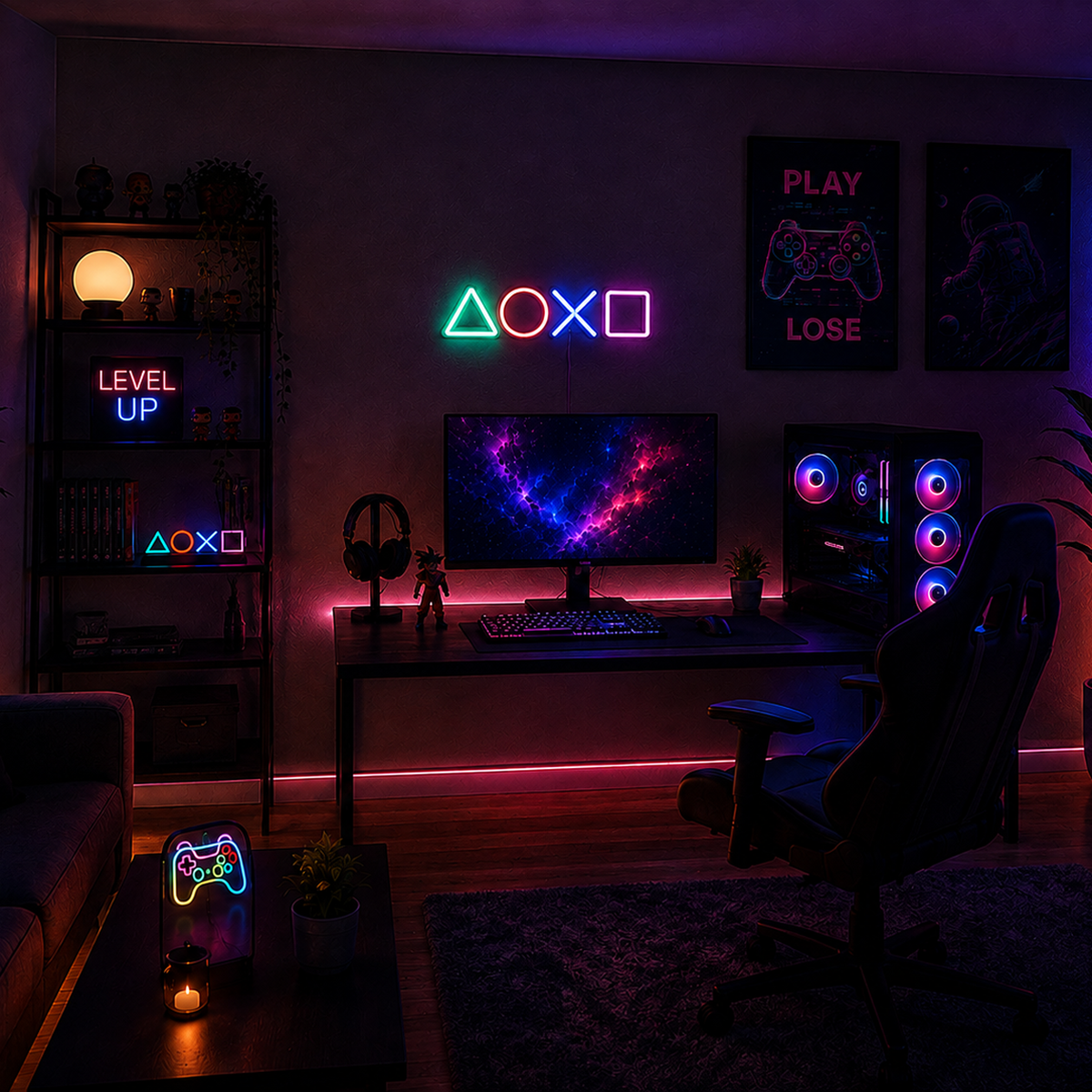 Gamer Icons - Néon LED